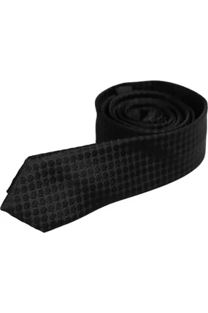 Dolce & Gabbana Accessoires, Heren, Zwart, ONE Size, Zijden Stropdas met Cirkelpatroon