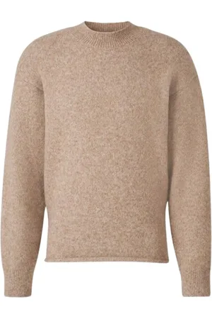 Jacquemus Truien, Heren, Bruin, L, Stijlvolle Gebreide Pullover Trui