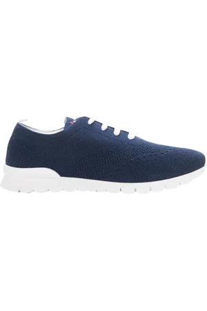 Kiton Schoenen, Heren, Blauw, 43 EU, Veterschoenen met antislipzool