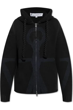 J.W.Anderson Truien, Dames, Zwart, M, Wol, Wollen Cardigan