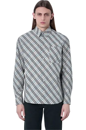 Burberry Overhemden, Heren, Veelkleurig, S, Katoen, Klassieke Geruite Overhemd