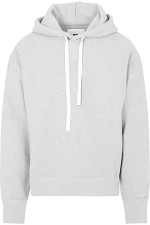 Jil Sander Sweatshirts & Hoodies, Heren, Groen, L, Katoen, Grijze katoenen hoodie sweatshirt