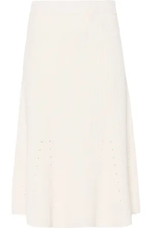 Joseph Rokken, Dames, Wit, S, Linnen, Witte Linnenmix Casual Rok