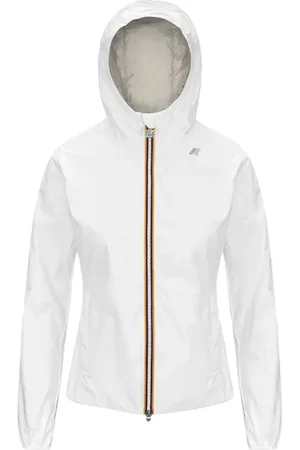 K-Way Jassen, Dames, Wit, L, Nylon, Omkeerbare Wit/Grijze Jas