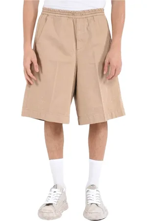 Nine In The Morning Korte broeken, Heren, , XL, Katoen, Katoenen Bermuda shorts met basilicum