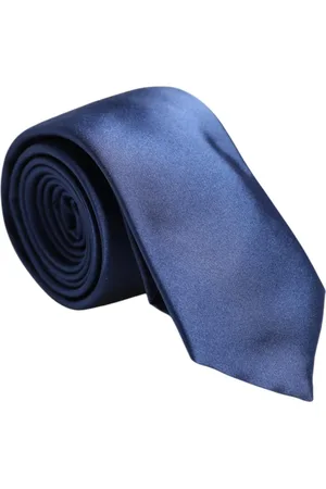 Dolce & Gabbana Accessoires, Heren, Blauw, ONE Size, Blauwe Zijden Stropdas