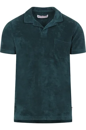 Orlebar Brown Tops, Heren, Groen, L, Katoen, Groene T-shirt Stijlvolle Casual Kleding