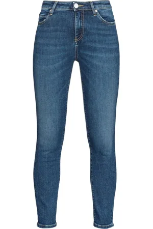 Pinko Jeans, Dames, Blauw, W28, Katoen, Skinny Jeans van Katoenmix