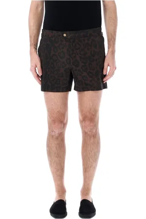 Tom Ford Badkleding, Heren, Bruin, L, Leo Zwemshorts