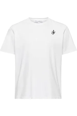 J.W.Anderson Tops, Heren, Wit, M, Anchor Logo T-Shirt