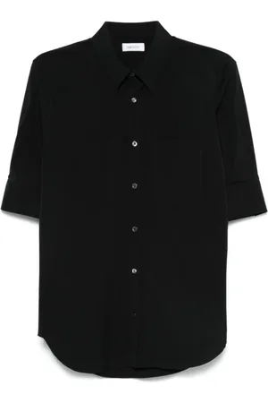 Alexander McQueen Overhemden, Heren, Zwart, S, Katoen, Zwarte Katoenen Korte Mouwen Herenshirt