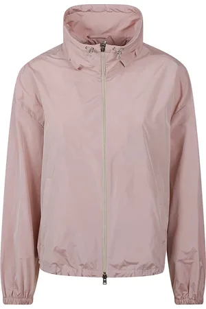 HERNO Jassen, Dames, Roze, M, Polyester, Roze Polyesterjas Gemaakt in Italië