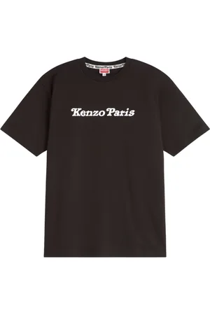 Kenzo Tops, Heren, Zwart, M, Urban Oversize T-shirt met Tijgerdesign