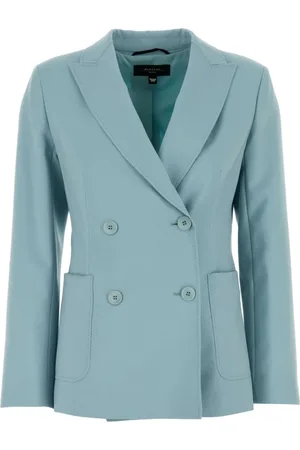 Max Mara Jassen, Dames, Blauw, M, Weekend Jassen