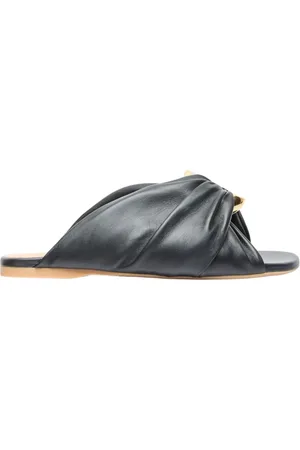 J.W.Anderson Schoenen, Dames, Zwart, 37 EU, Leer, Corner leren slippers