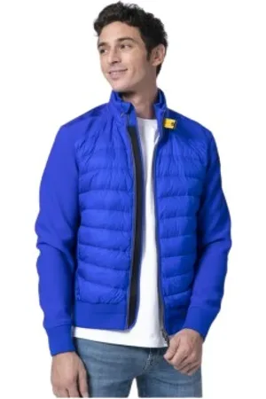 Parajumpers Jassen, Heren, Blauw, S, Electric Gewatteerd Bikerjack - Booker Model