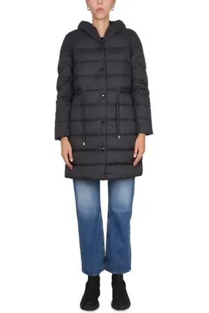 Woolrich Mantels, Dames, Zwart, L, Lichtgewicht Donzen Jas