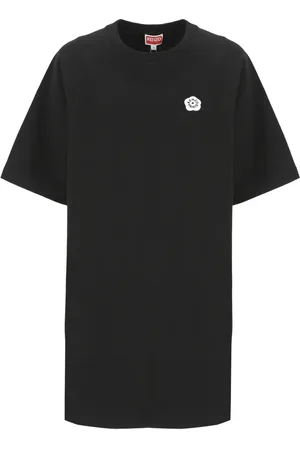 Kenzo Kleedjes, Dames, Zwart, S, Katoen, Boke Flower 2.0 Jurk