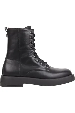 Tommy Hilfiger Schoenen, Heren, Zwart, 44 EU, Leer, Fashion Enkellaarsjes