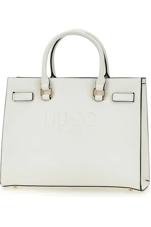 Liu Jo Tassen, Dames, Wit, ONE Size, Leer, Witte Vegan Leren Handtas Halona