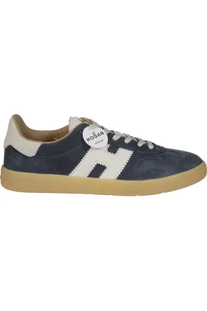 Hogan Schoenen, Heren, Blauw, 42 1/2 EU, Leer, Stijlvolle Sneakers