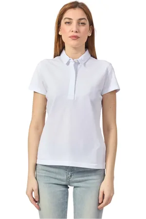 K-Way Tops, Dames, Wit, XL, Katoen, Polo Shirt Amedea