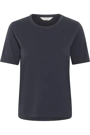 Part Two Tops, Dames, Zwart, XS, Katoen, Stijlvol T-shirt After Midnight