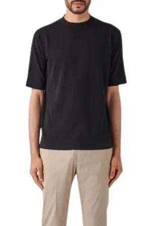 FILIPPO DE LAURENTIIS Tops, Heren, Zwart, XL, Katoen, Zachte Katoenen Oversized T-shirt