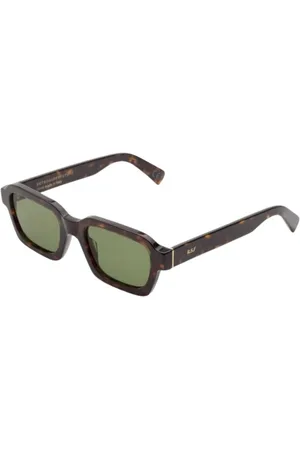 Retrosuperfuture Accessoires, Heren, Bruin, ONE Size, Groene zonnebril - Zwart