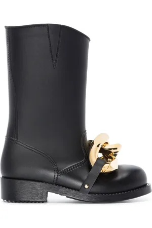 J.W.Anderson Schoenen, Dames, Zwart, 36 EU, Laarsjes met Kettinkje