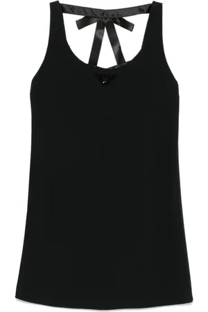 Prada Kleedjes, Dames, Zwart, S, Zwarte versierde jurk