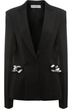 J.W.Anderson Jassen, Dames, Zwart, S, Chain Link Blazer