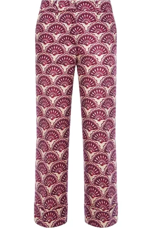 La DoubleJ Broeken, Dames, Paars, XL, Wol, Pinocchio Broek