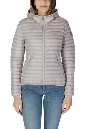 Colmar Jassen, Dames, Grijs, L, Nylon, Grijze Hooded Nylon Jas