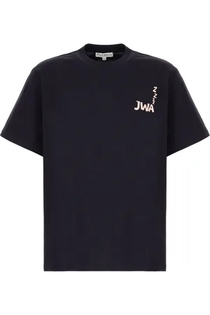 J.W.Anderson Tops, Heren, Blauw, 2Xl, Katoen, Casual Katoenen T-Shirt