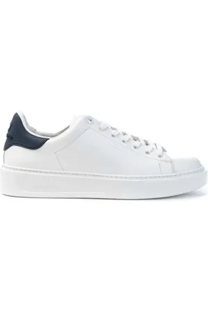Woolrich Schoenen, Heren, Wit, 42 EU, Leer, Clic Court Leren Sneakers