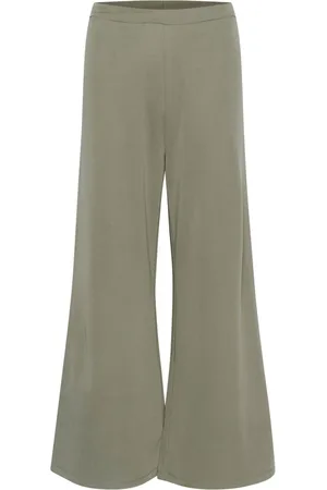Part Two Broeken, Dames, Groen, 2Xl, Wijde broek