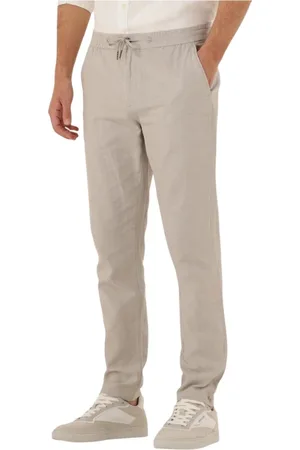Scotch&Soda Broeken, Heren, , W30 L32, Katoen, Katoen Linnen Jogger Broek