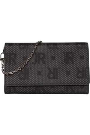 John Richmond Tassen, Dames, Zwart, ONE Size, Leer, Portemonnee