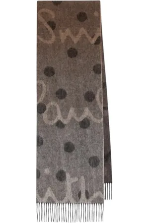 Paul Smith Accessoires, unisex, Bruin, ONE Size, Wol, Gradient Polka Lamswol-Cashmere Sjaal
