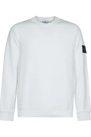 Stone Island Sweatshirts & Hoodies, Heren, Wit, 2Xl, Katoen, Crewneck Sweatshirt