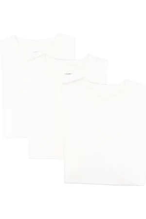 Jil Sander Tops, Heren, Wit, L, Katoen, Luxe Witte T-shirt Set