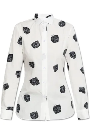 Marni Blouses & Shirts, Dames, Wit, S, Katoen, Shirt met print