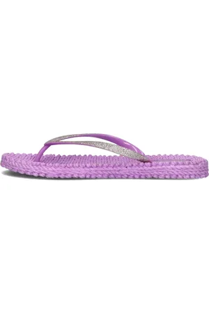 Ilse Jacobsen Schoenen, Dames, Paars, 36 EU, Roze Glittergevlochten Sandalen