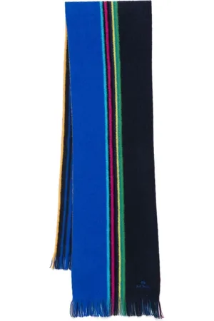 Paul Smith Accessoires, Heren, Veelkleurig, ONE Size, Wol, Omkeerbare Sjaal