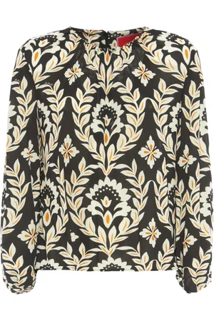 La DoubleJ Blouses & Shirts, Dames, Veelkleurig, L, Charmante Top in Vintage Sugar Rush Print
