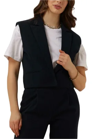 Ruby Tuesday Jassen, Dames, Blauw, M, Dames Blazers Relin Cropped Waistcoat
