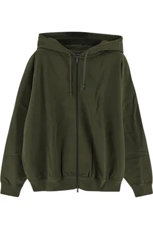 Y-3 Sweatshirts & Hoodies, Dames, Groen, XL, Katoen, Cotton Logo Hoodie