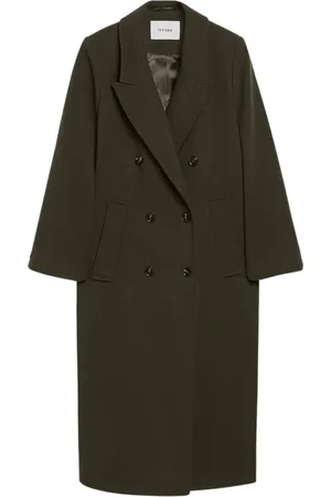 Ivy & Oak Mantels, Dames, Groen, L, Wol, Clemence Oversized Boxy Winterjas