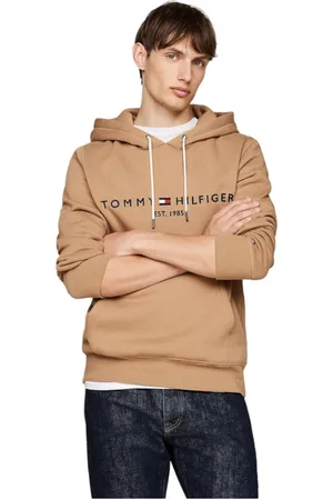 Tommy Hilfiger Sweatshirts & Hoodies, Heren, Bruin, 2Xl, Katoen, Hoodie Sweatshirt